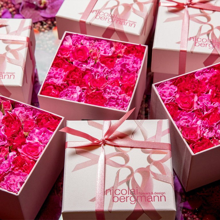 2018 Pink Ribbon Limited Flower Box Arrangemnt